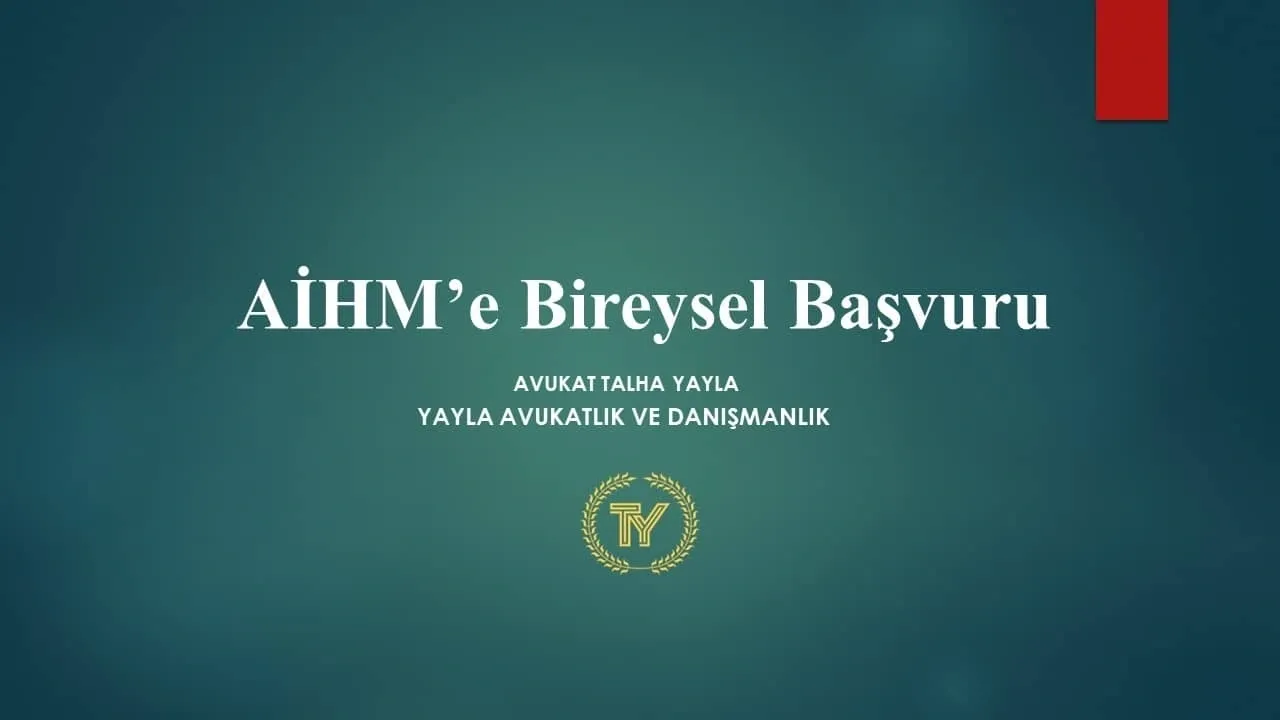 AİHM’e Bireysel Başvuru