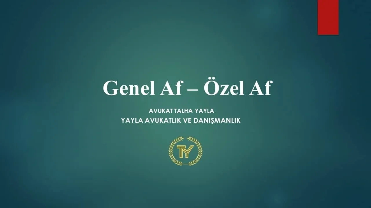Genel Af Nedir? 8. Yargı Paketinde neler var?