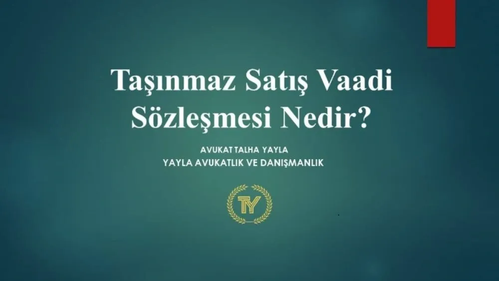 Taşınmaz Satış Vaadi Sözleşmesi (Topraktan Eve Girmek)